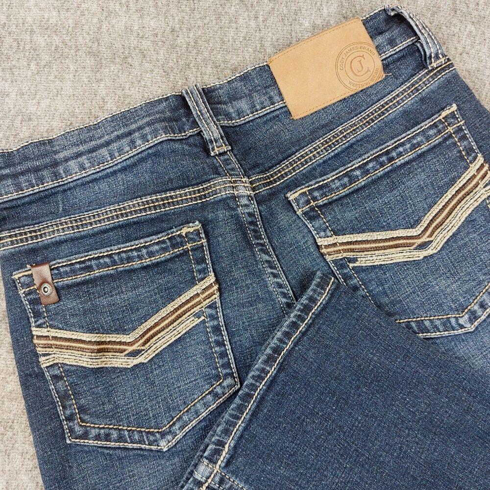 Cody James Men's 29x32 Slim Straight Jackson Low Rise Jeans Western Rodeo